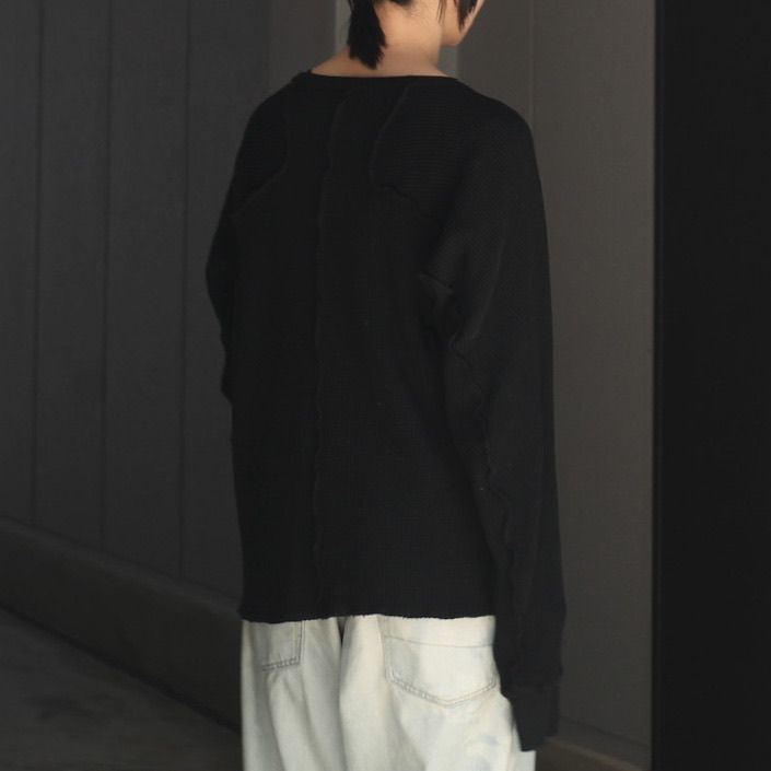 【残りわずか】Waffle Thermal Long Sleeve T-shirt