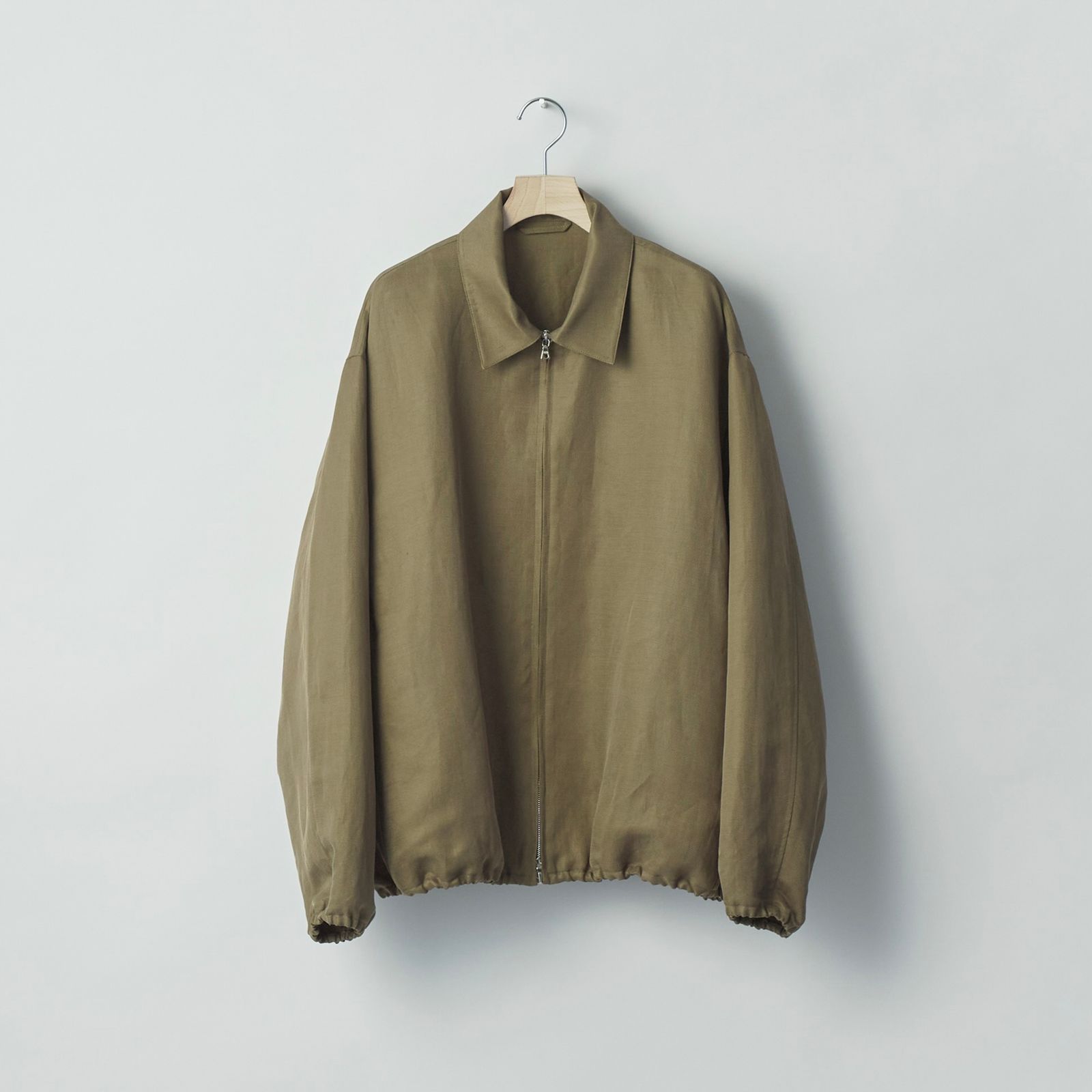 【残り一点】Silk Linen Twill Light Zip Jacket