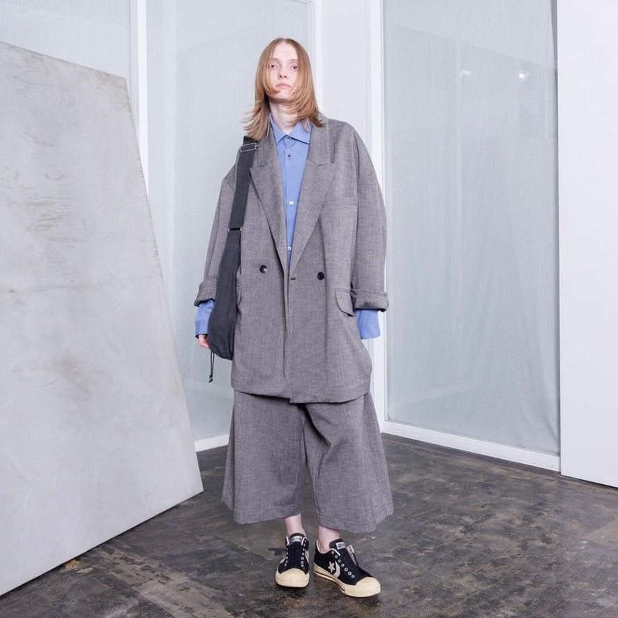 【残り一点】ダブルテーラードジャケット(POLYESTER/RAYON)