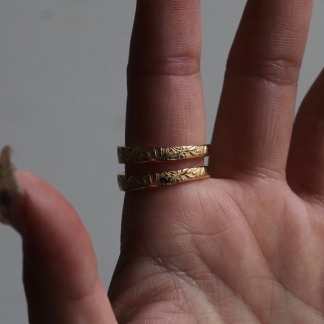【お取り寄せ注文可能】Arabesque Double Rings(GOLD)