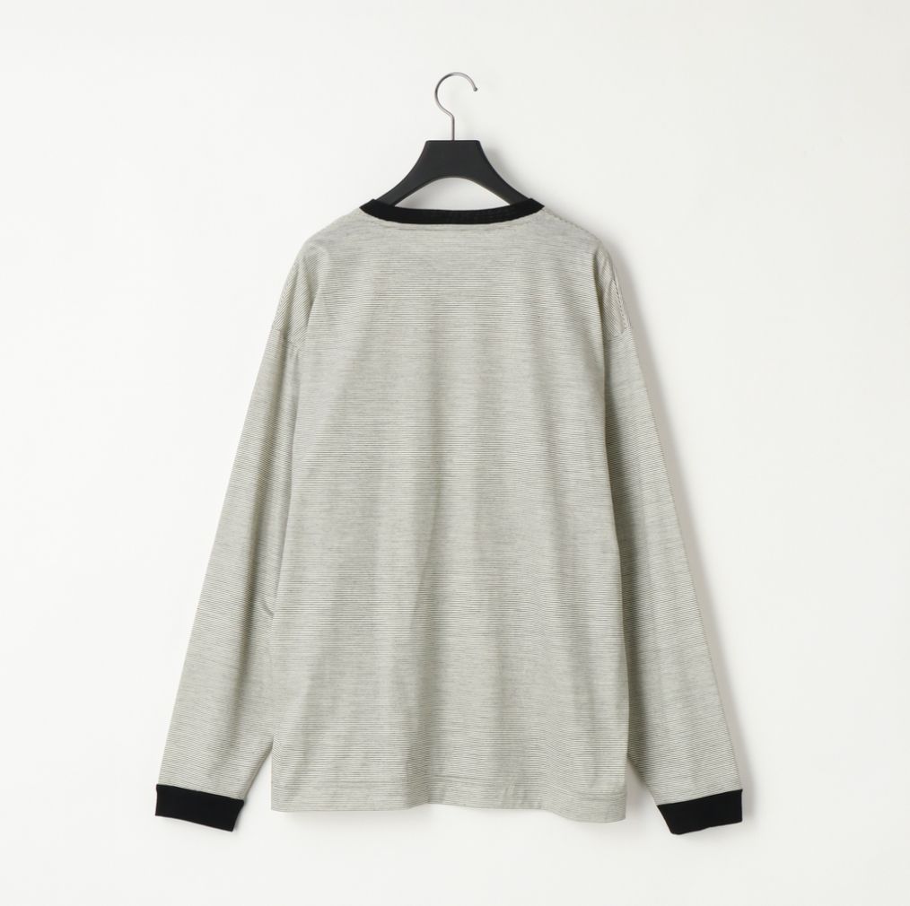 【残り一点】36G Wool Stripe L/S Tee