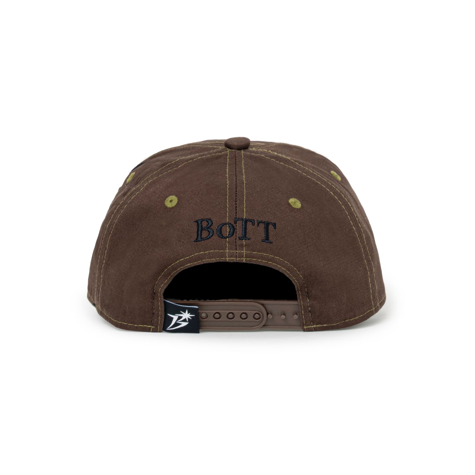 【残り一点】B Logo Contrast Stitch 6-Panel Cap