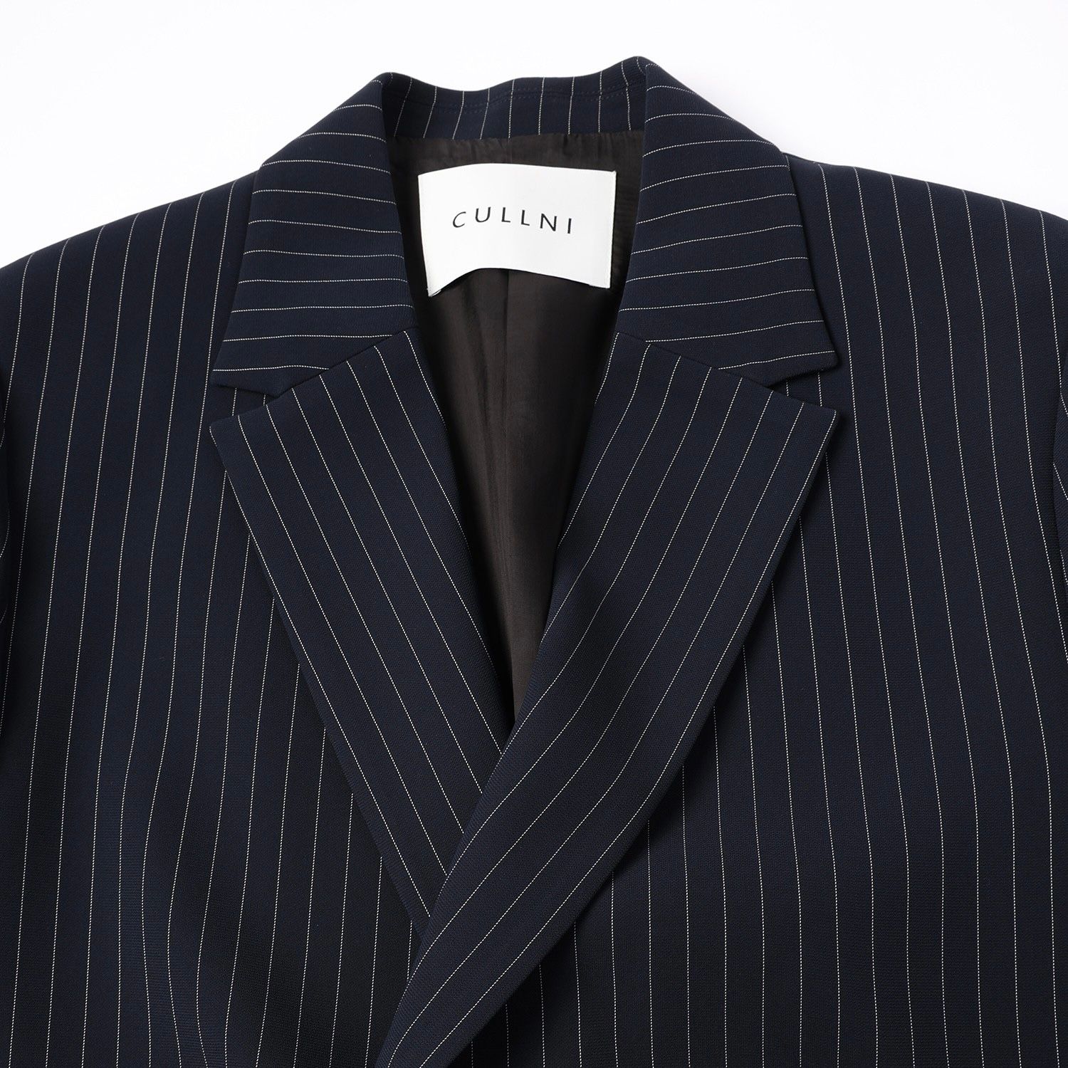 CULLNI - 【残り一点】Stripe Double Satin Zip Pocket Tailored Jacket | ACRMTSM  ONLINE STORE