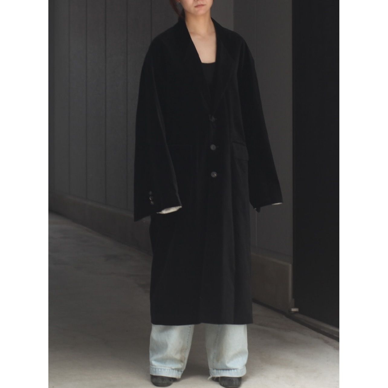 SOSHIOTSUKI - 【残り一点】Kimono Sleeve Chester Coat(COTTON VELVET) | ACRMTSM  ONLINE STORE