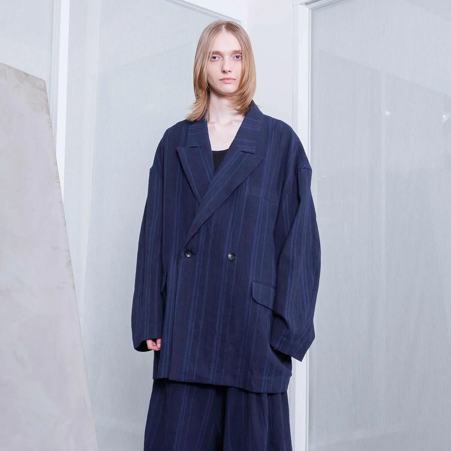 【残り一点】ダブルテーラードジャケット(LINEN/COTTON)