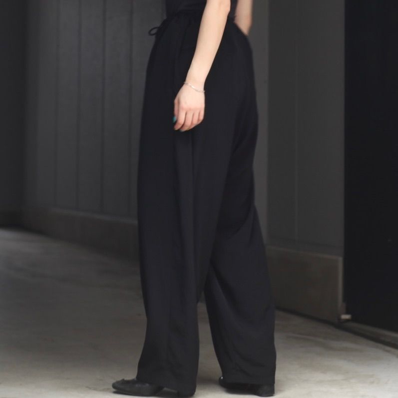 Yohji Yamamoto 定番紐パンツ　麻リネン　ブラック Yohji Yamamoto - 【残り一点】新定番紐パンツ | ACRMTSM ONLINE