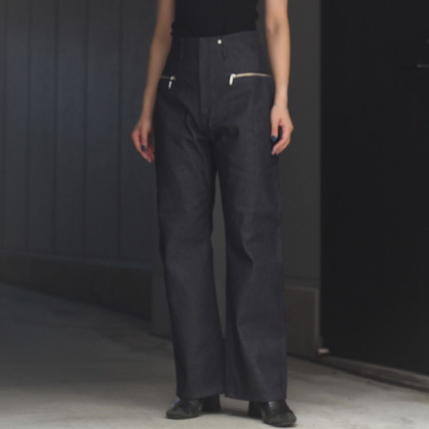【残り一点】Square Zip Denim