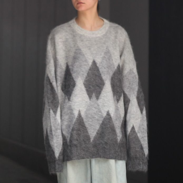 Argyle Mohair Pullover Knit - 通販 - hanackenovinky.cz