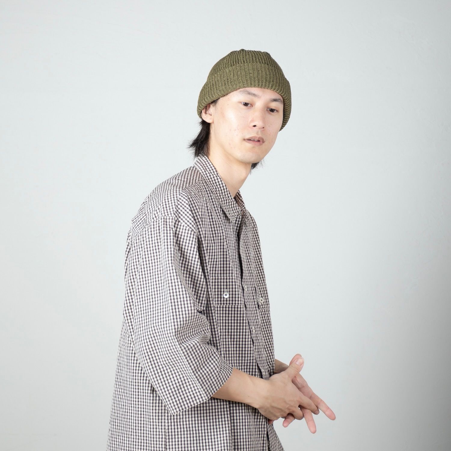 【残り一点】Sheer Mesh Short Knit Cap