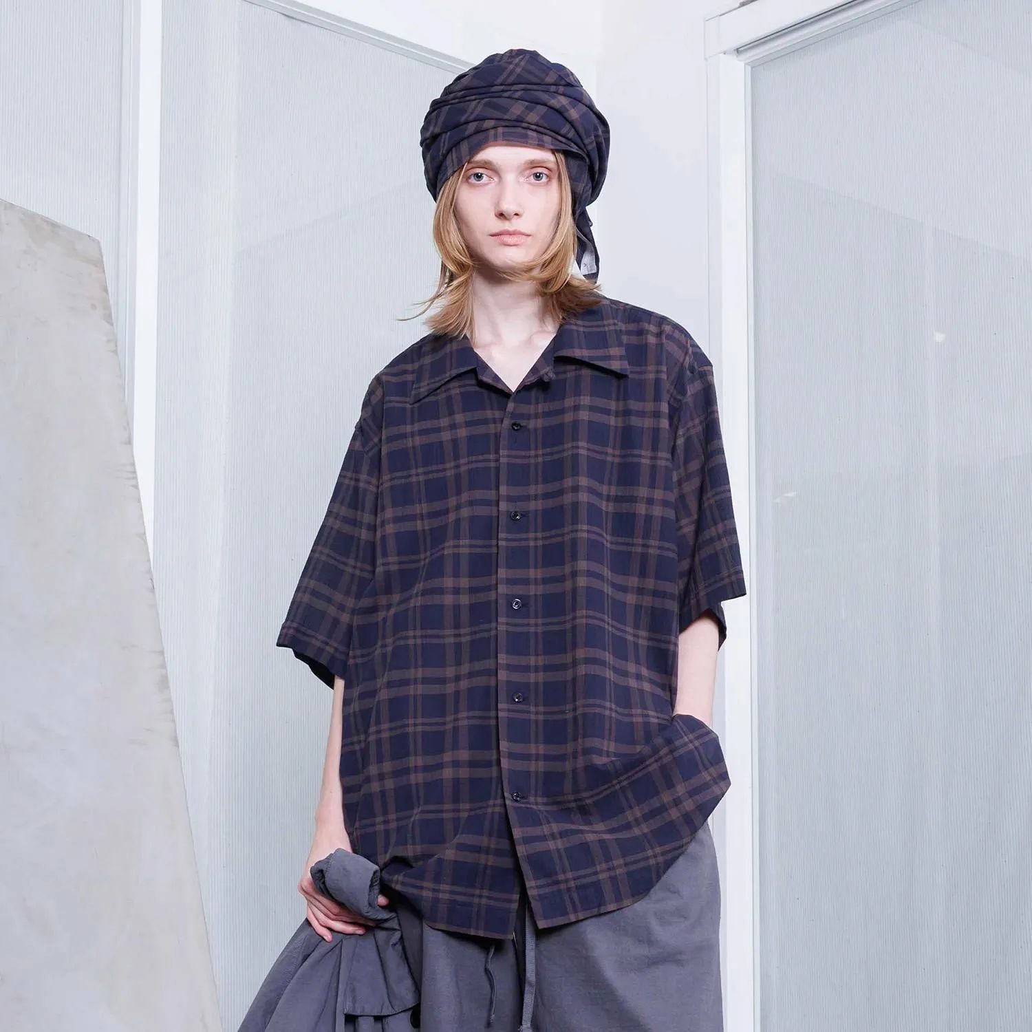 【残り一点】シアーコットンオープンカラーS/Sシャツ