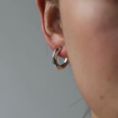 【残り一点】Crockery Earring_L 右耳用(SILVER)