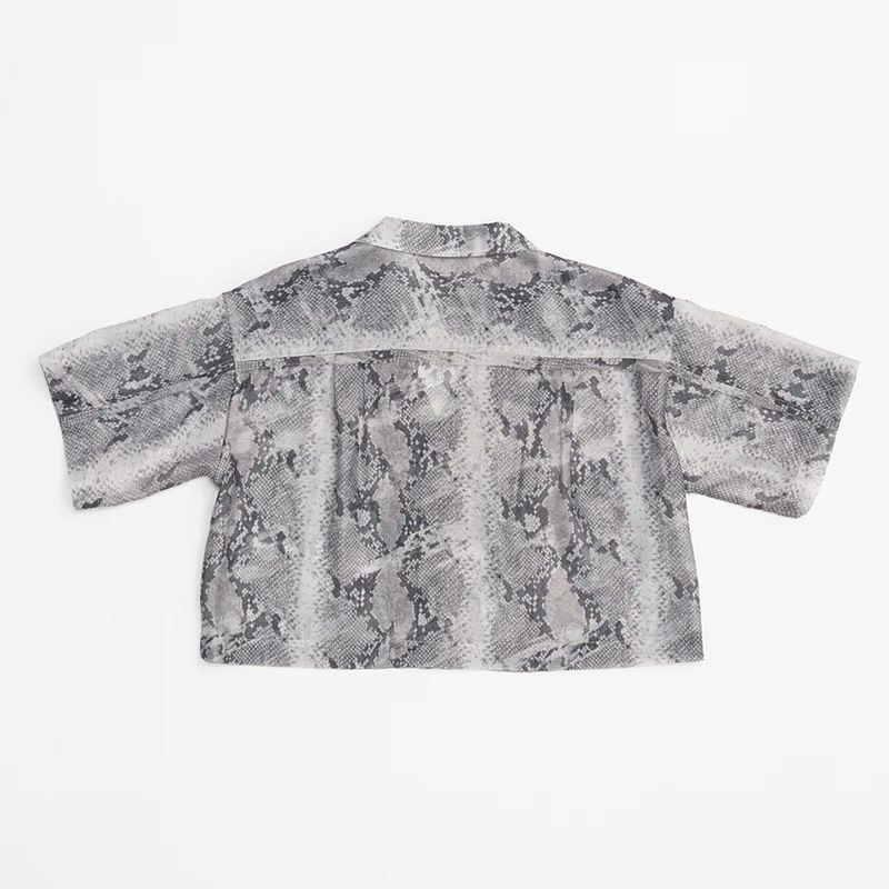 【残り一点】Python Print Sheer Shirt