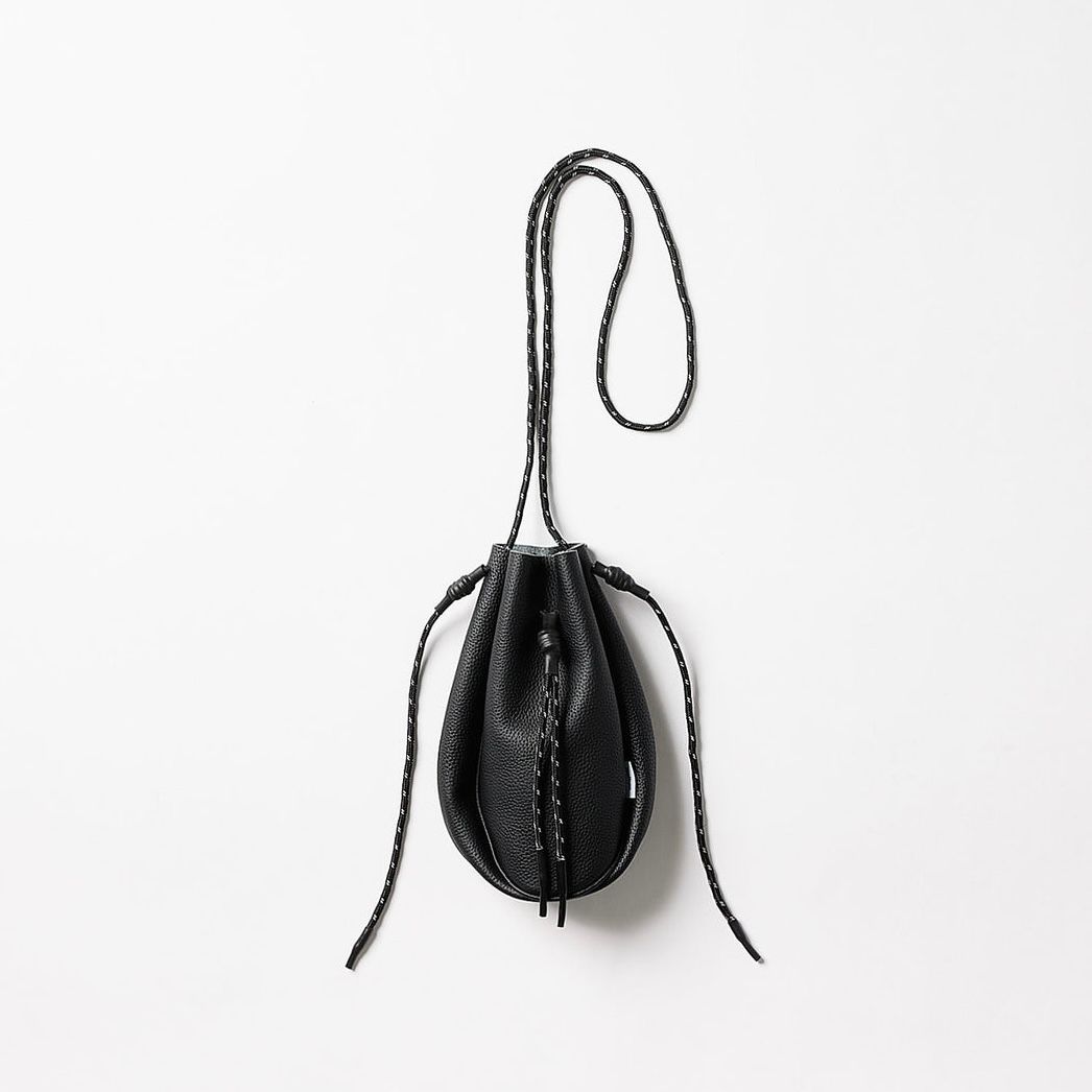 【残り一点】Leather Drawstring Bag