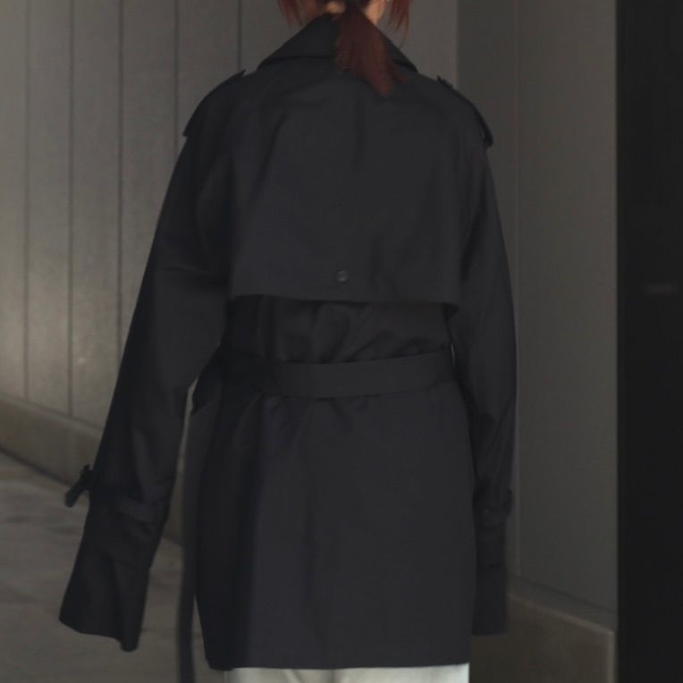 ssstein - 【残りわずか】Layered Short Trench Coat | ACRMTSM ssstein - 【残りわずか】Layered Short Trench Coat | ACRMTSM