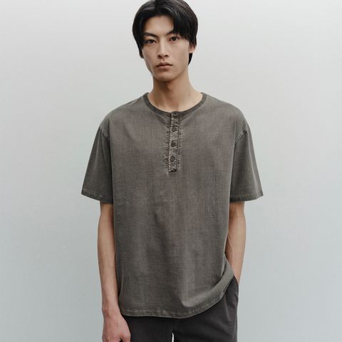 【残り一点】French Henry Neck Garment Tee