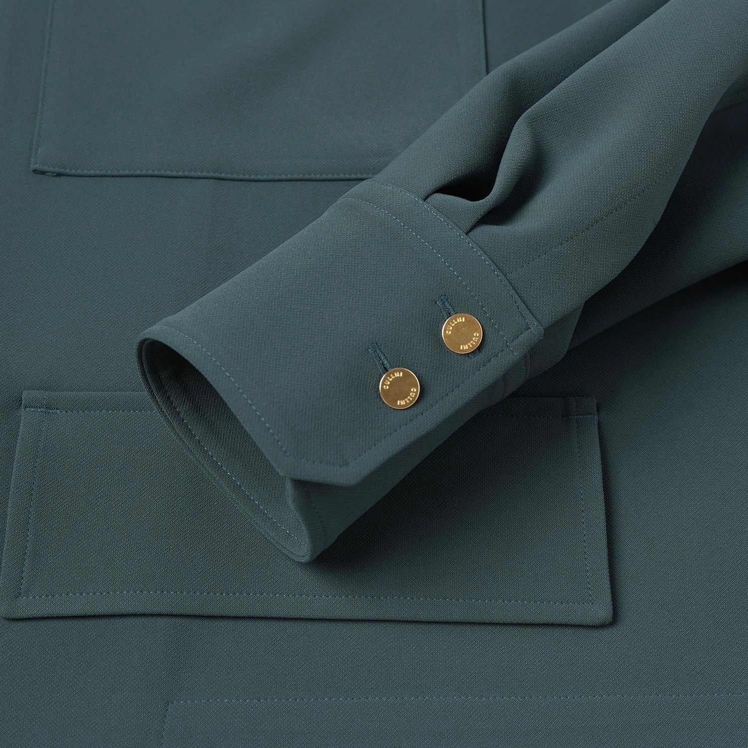 CULLNI - 【残り一点】Stretch Double Cloth Big Pocket Shirt CULLNI - 【残り一点】Stretch Double Cloth Big Pocket Shirt