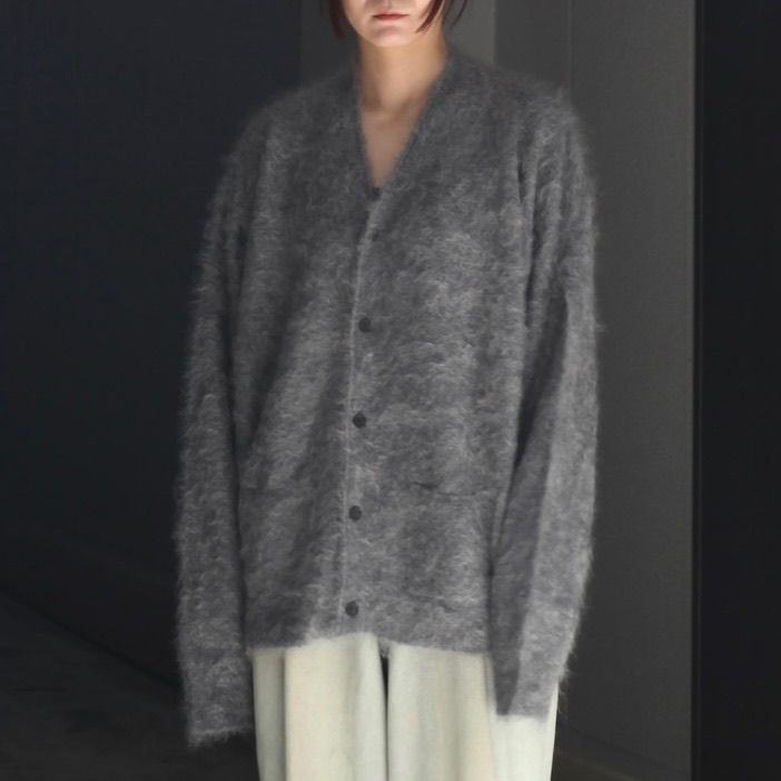 【残り一点】Cashmere Shaggy Knit V Neck Cardigan