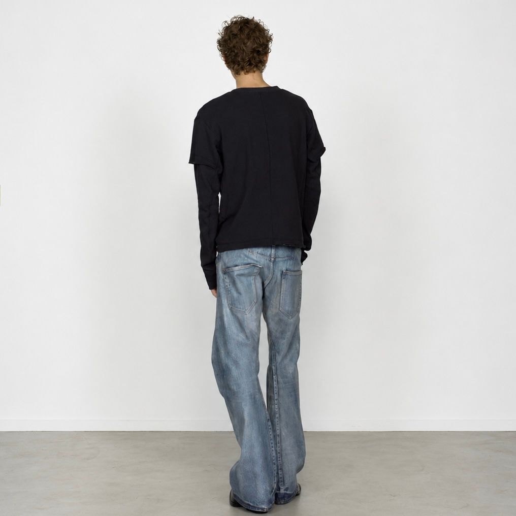 【残りわずか】Panneld Layerd Sleeve T-Shirt
