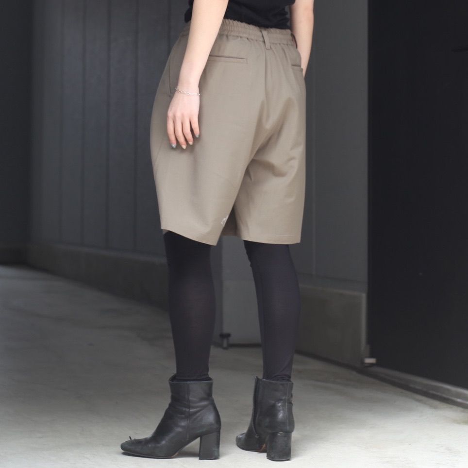 【残り一点】Wool Washer Tropical 2Pleated Easy Shorts