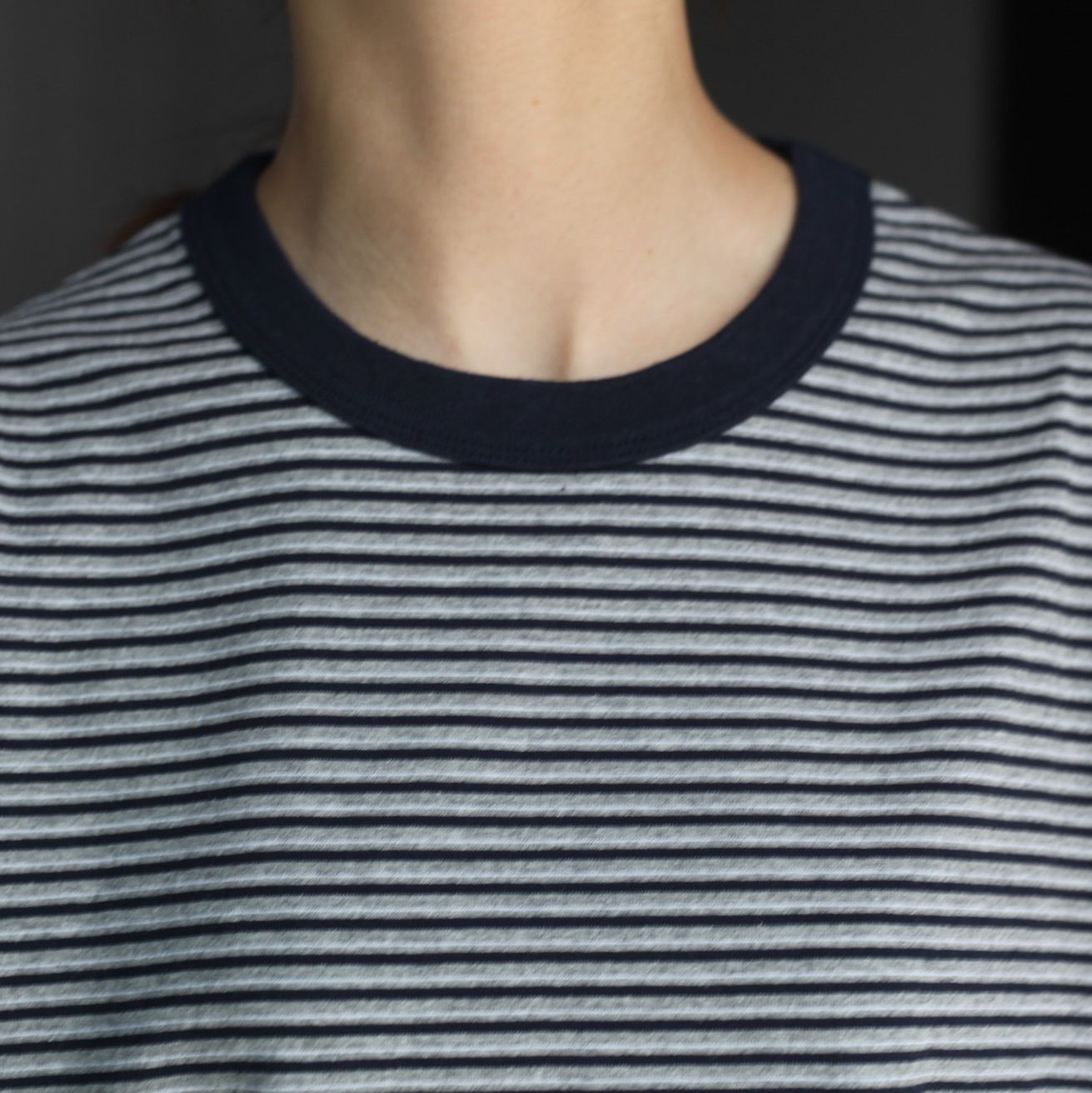 UNIVERSAL PRODUCTS Border L/S T-shirt 黒 UNIVERSAL PRODUCTS. ORIGINAL BORDER L/S T-SIRTS NAVY