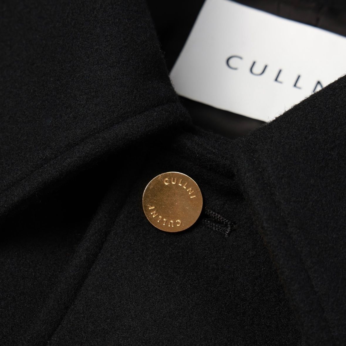 【残り一点】Lamb Wool Melton Layered Long Coat