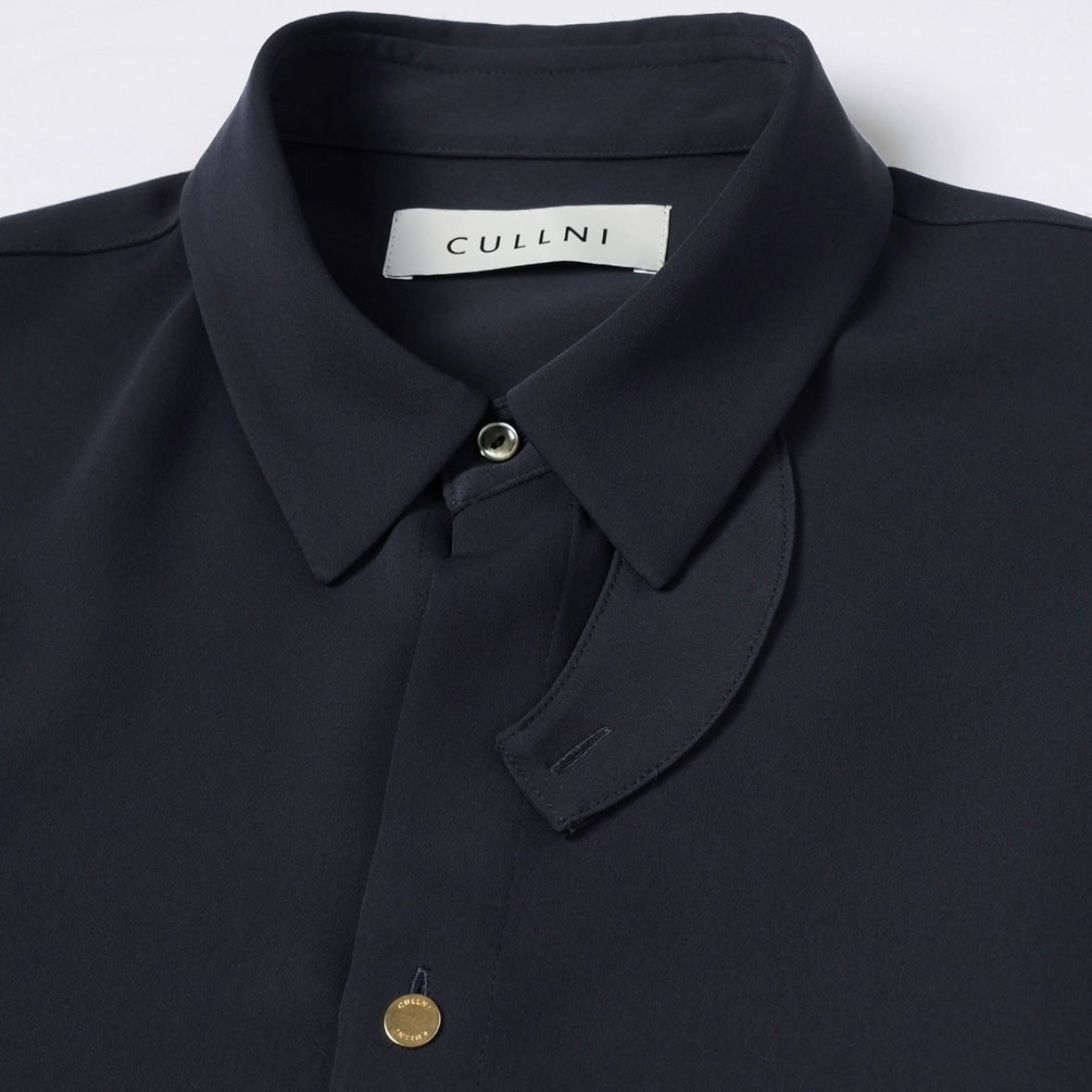 【残り一点】Double Cloth Chin Tab Long Sleeve Shirt