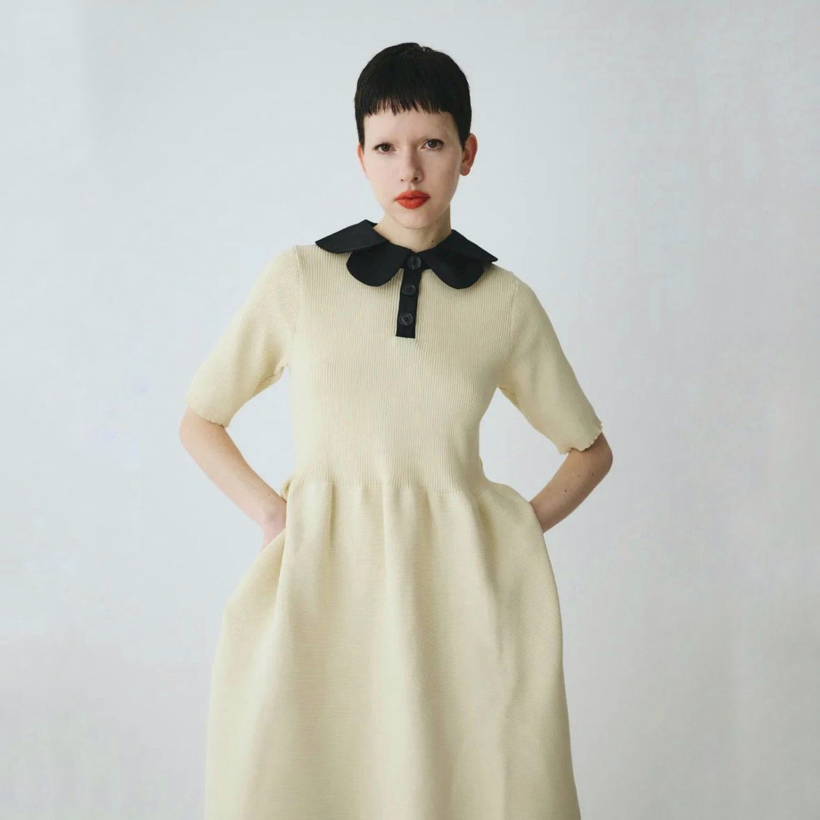 【残り一点】Knit Balloon Dress