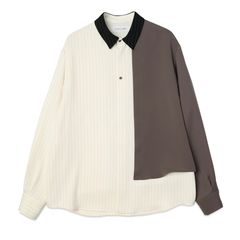 【残り一点】Double Satin Asymmetrical Layered Shirt
