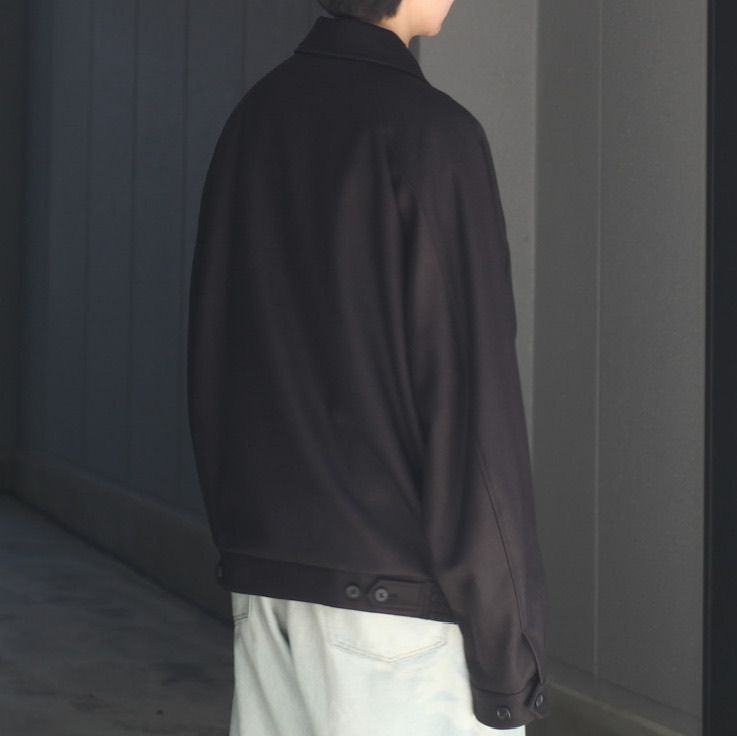 stein - 【残りわずか】Oversized Melton Harrington Zip Jacket