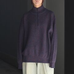 【残り一点】Wool Kanoko Half Zip P/O