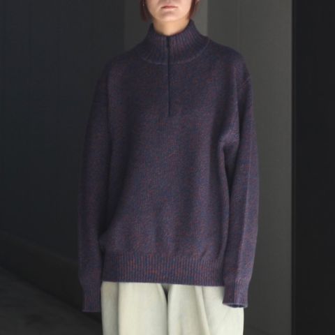 【残り一点】Wool Kanoko Half Zip P/O