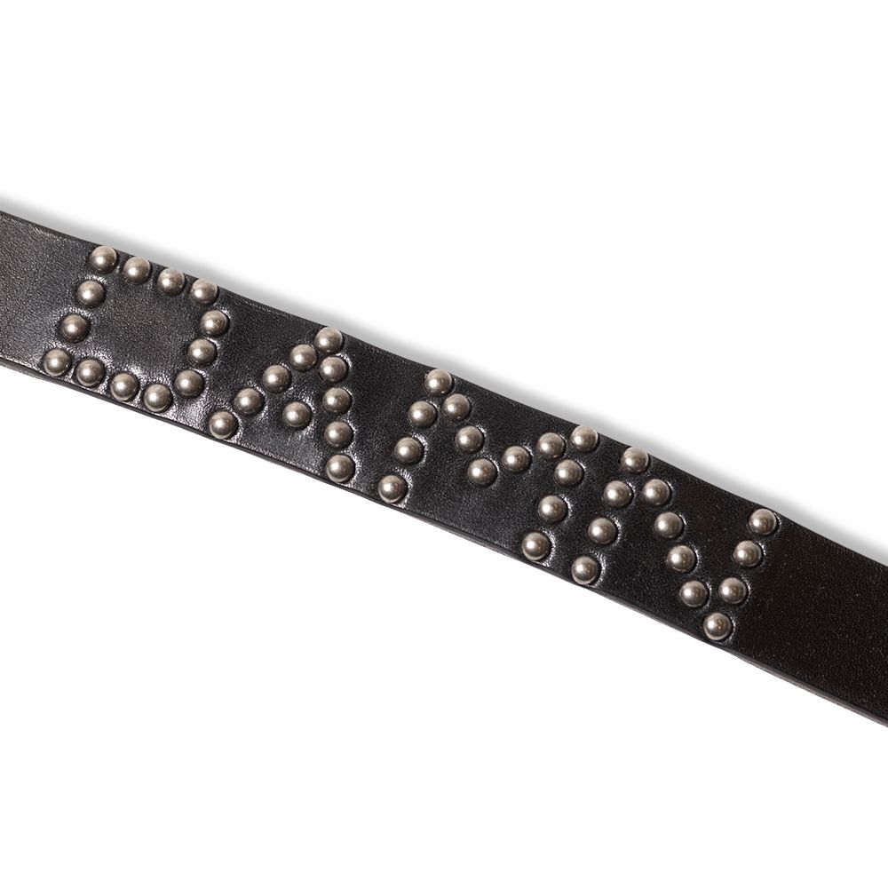 【残り一点】Round Studs Leather Narrow Belt(S.V.D.S.H)