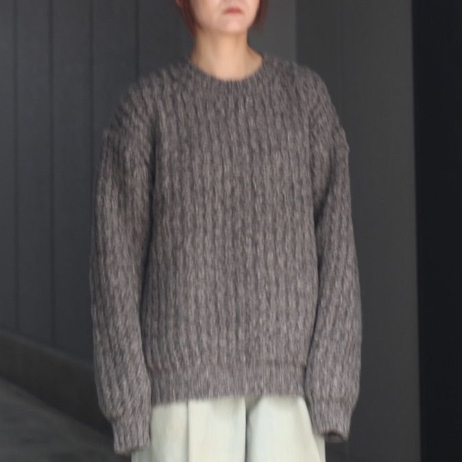 【残り一点】Baby Alpaca Big Waffle Sweater
