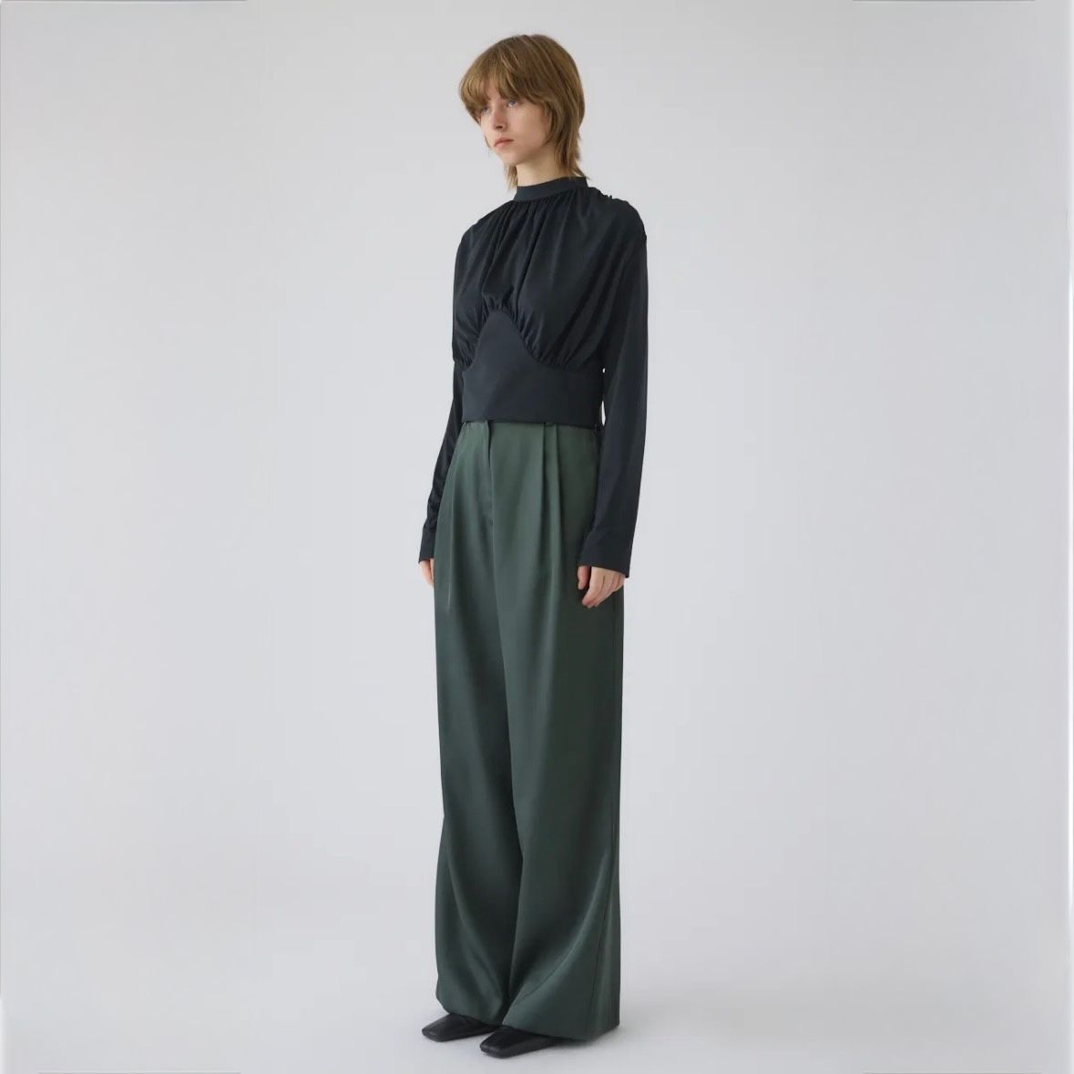 【残り一点】Hidden Detail Drape Tops