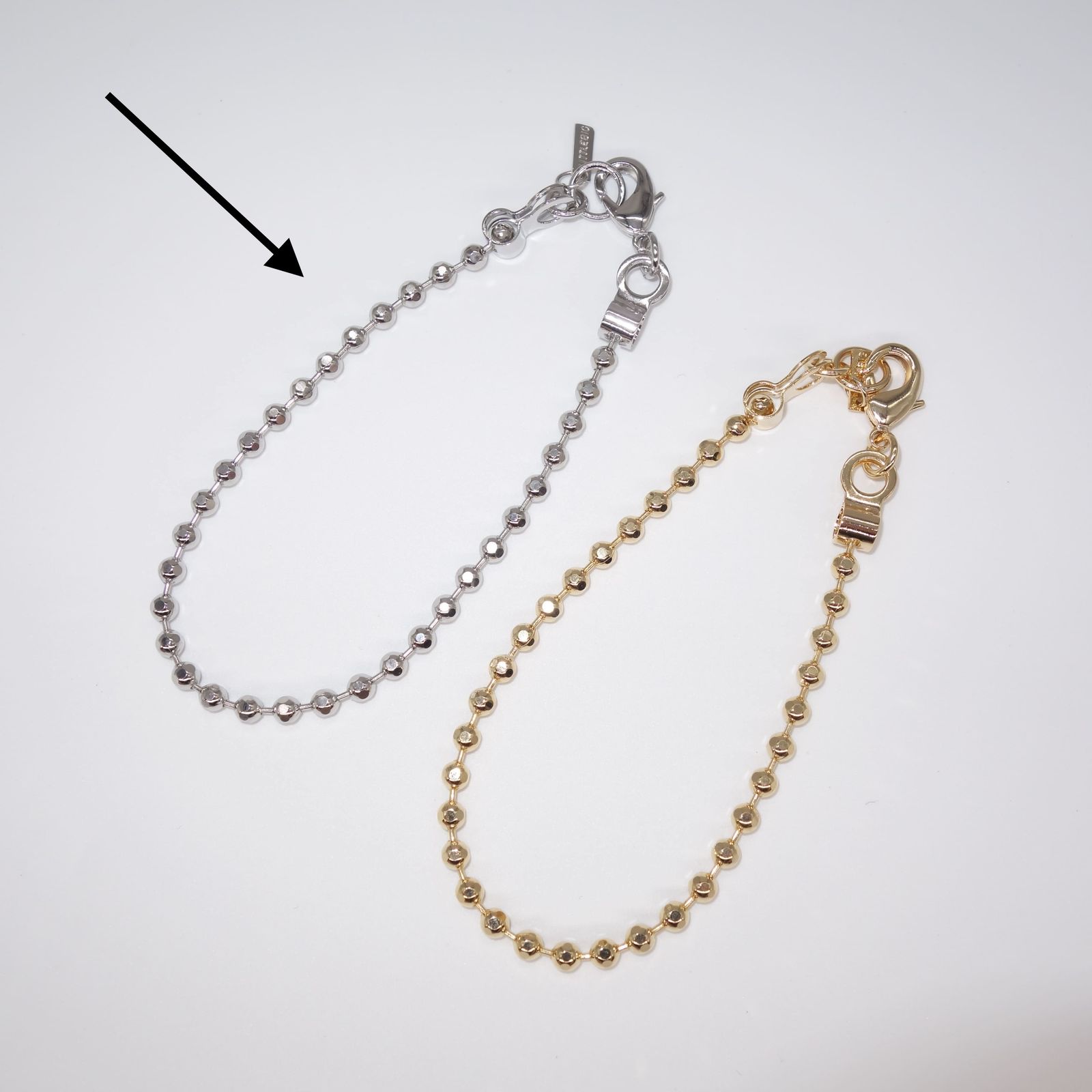 【残りわずか】Cutting Ball Bracelet(SILVER)