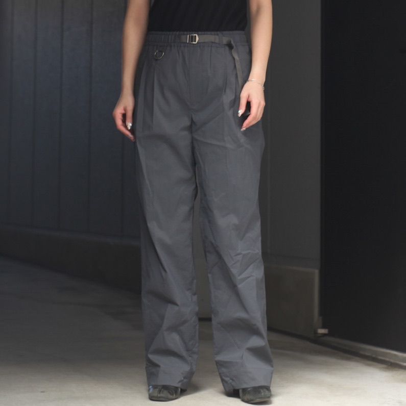 【残り一点】Wide Tailored Pants(QUINN_NYLON)