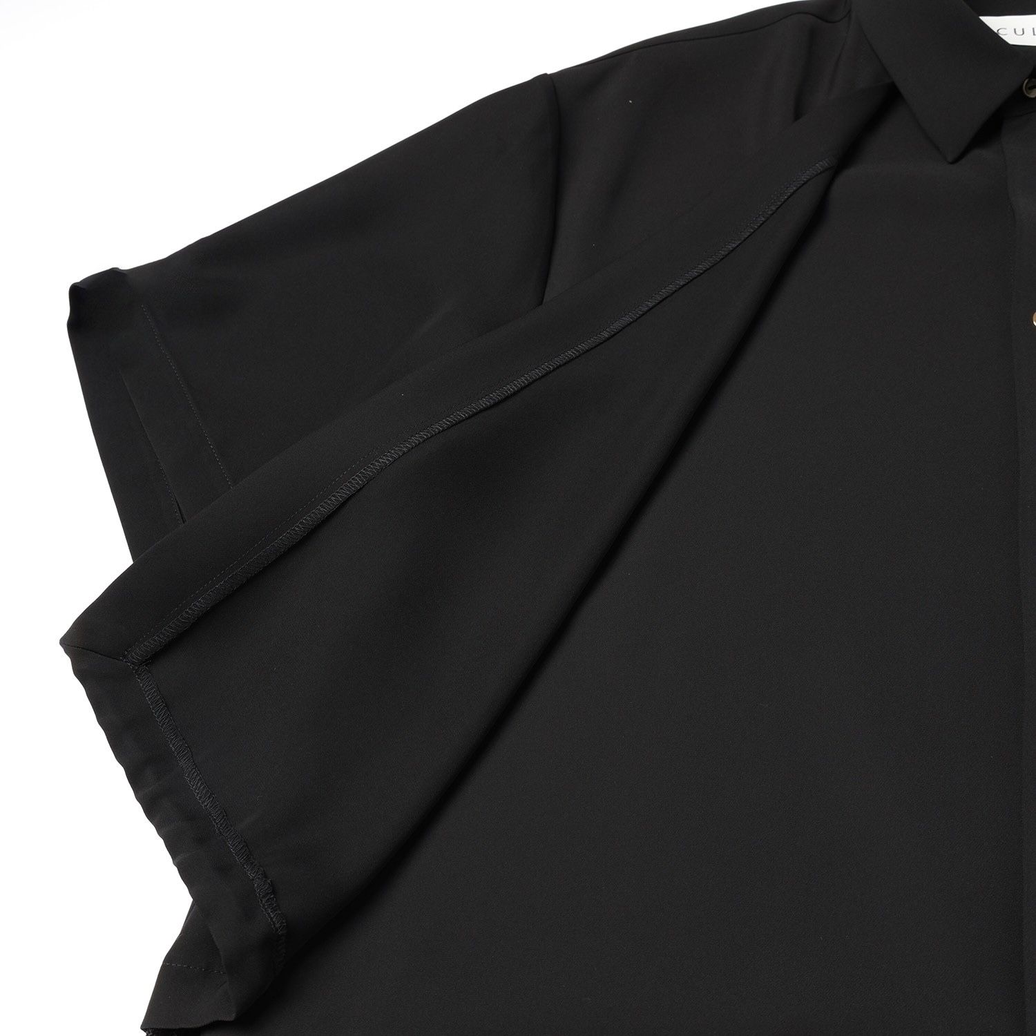 【残り一点】Dry Double Satin Layered Short Sleeve Shirt