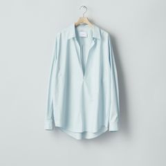 【再販売通知受付可能】Suvin Cotton Oversized Skipper Shirt