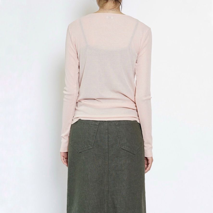 【残り一点】Sheer Teleco Boat Neck Top L/S