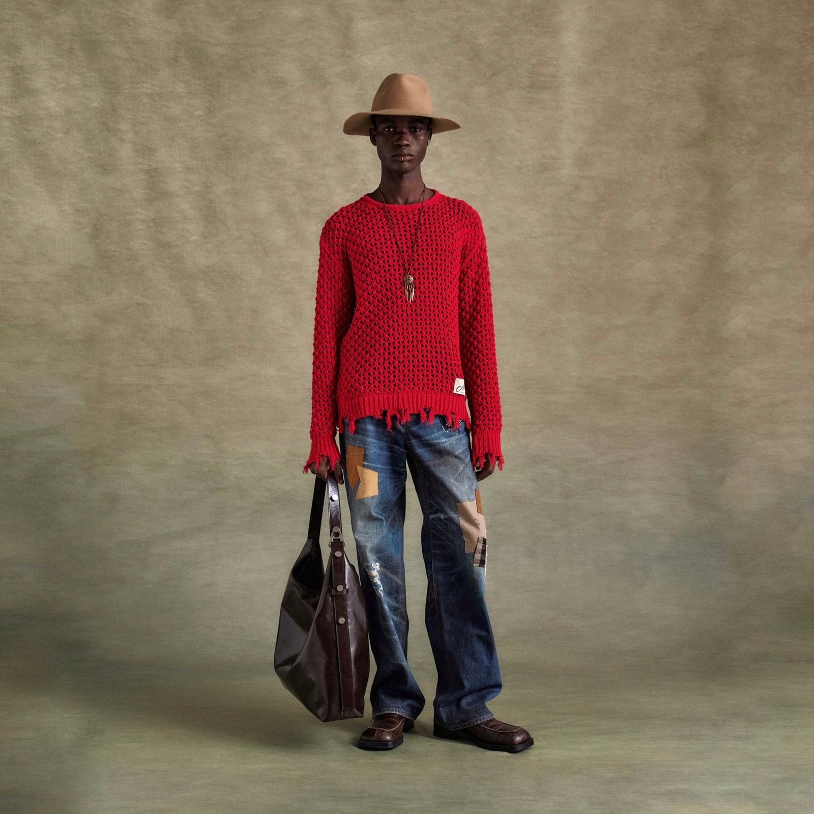ANDERSSON BELL - 【残り一点】Patchwork Printed Denim Trompe ANDERSSON BELL - 【残り一点】Patchwork Printed Denim Trompe