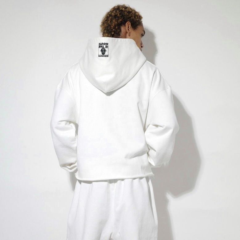 【残り一点】Cut Off Wide Zip Sweat Hoodie