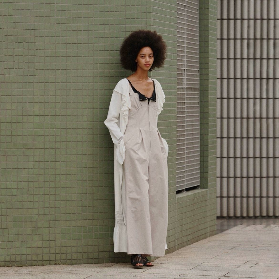 【残り一点】2way Frill Knit Long Dress