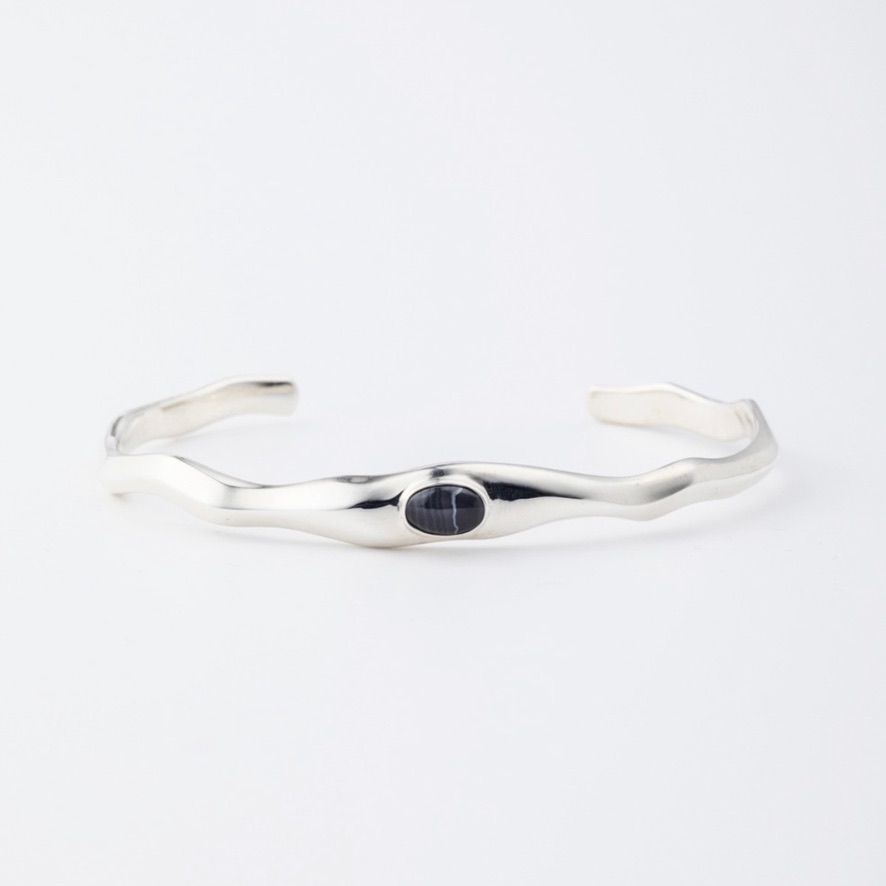 【お取り寄せ注文可能】Stone Wave Bangle