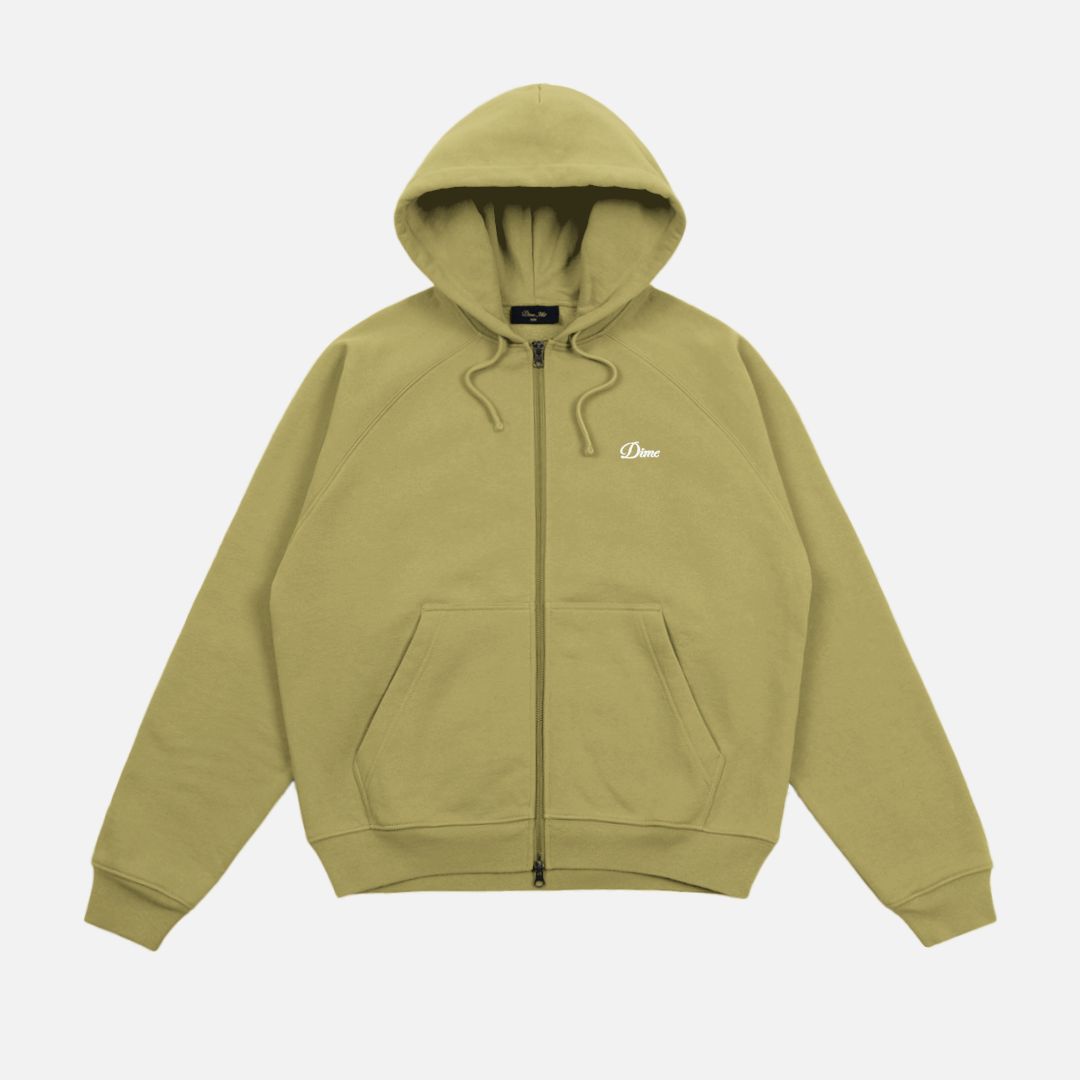 【残り一点】Cursive Small Logo Zip Hoodie