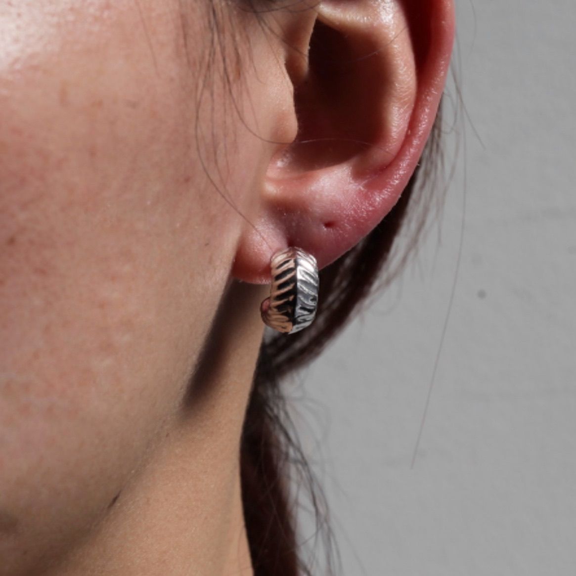 【残り一点】YU-KIN ZG Hoop Earrings(両耳用）