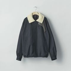 【残りわずか】Mouton Collar Wool Cashmere Padded Jacket