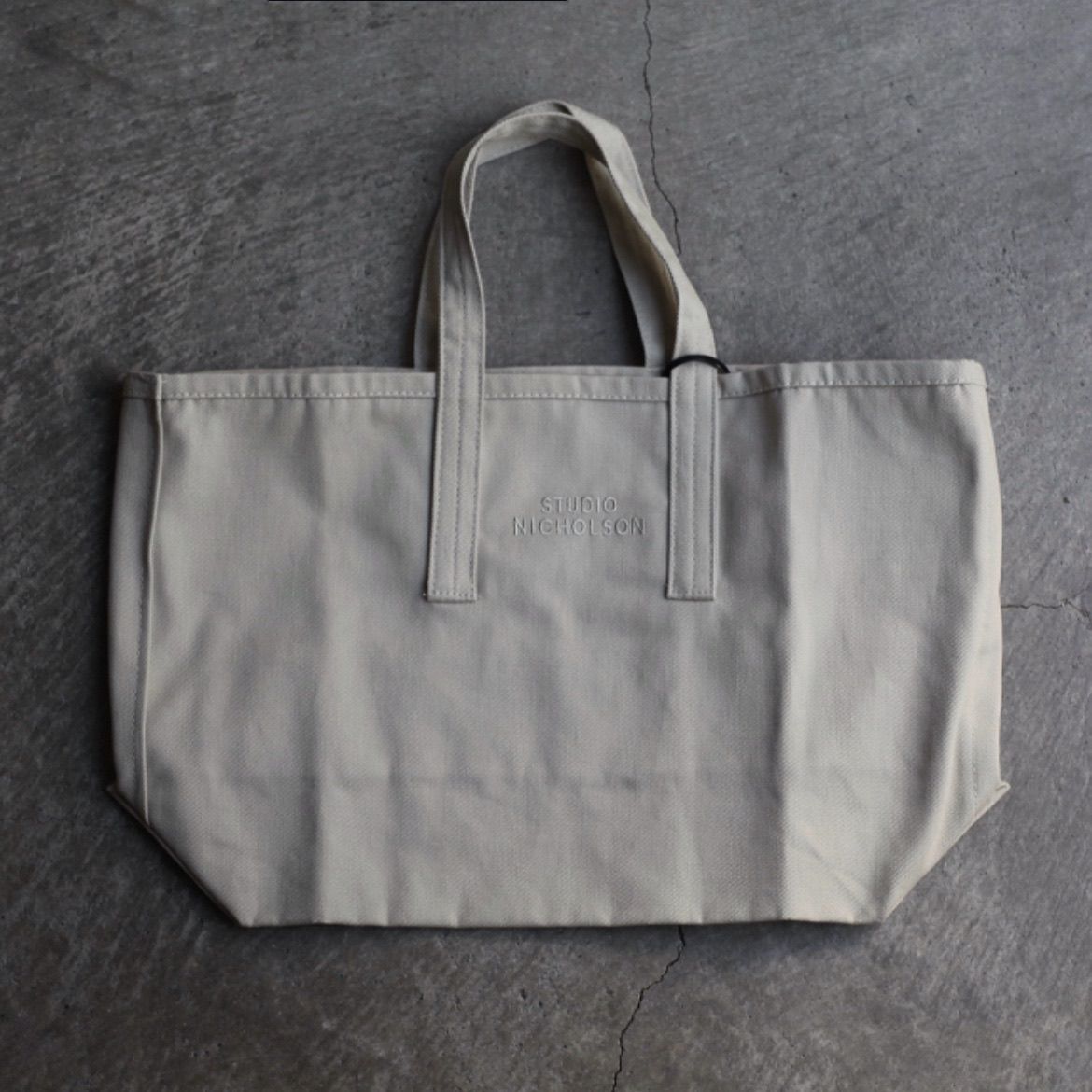 ★STUDIO NICHOLSON★スモール 刺繍 ロゴ トートバッグ STUDIO NICHOLSON (スタジオニコルソン) SMALL TOTE SN