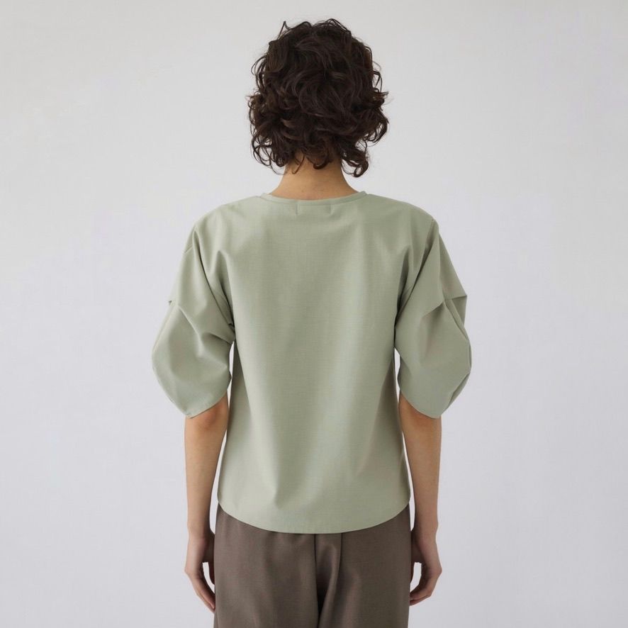 RIM.ARK - 【残り一点】Tuck Sleeve Design Cut Tops | ACRMTSM