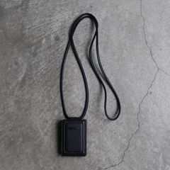 【残り一点】レザーストラップ付ウォレット(BLACK)