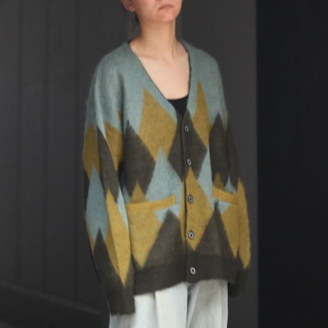 DAIRIKU Argyle Mohair Knit Cardigan - カーディガン